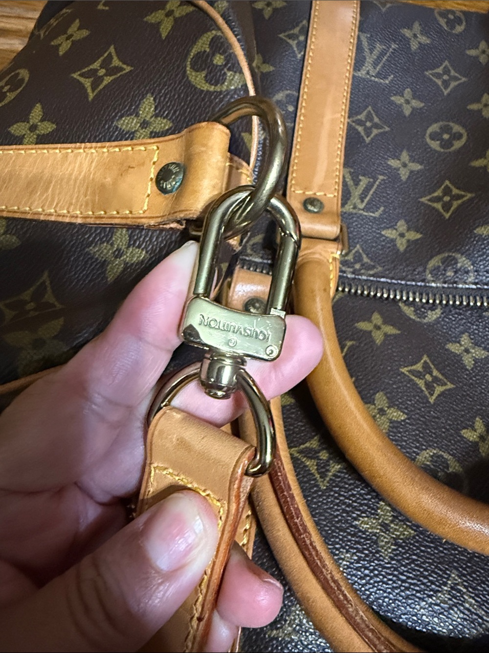 Louis Vuitton Brown Monogram bandolier 55 - Picture 5 of 10